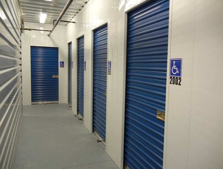 Handicap access available at Monster Storage interior storage soluations