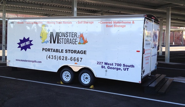 Large Monster Storage Hauler Parked in South St. George