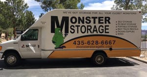 Truck Rentals by monster storage in Southern Utah